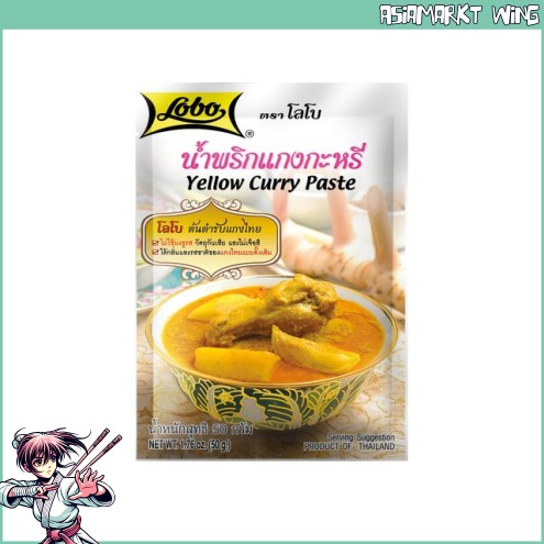 Lobo - Yellow Curry Paste - thailändische gelbe Curry Paste - 50g