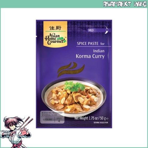 AHG - Indische Korma Curry Gewürz Paste für Curry - ohne künstliche Zusätze - 50 g