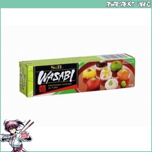 S&B - Wasabi Paste - Kren Paste mit japanischem Wasabi - 43 g