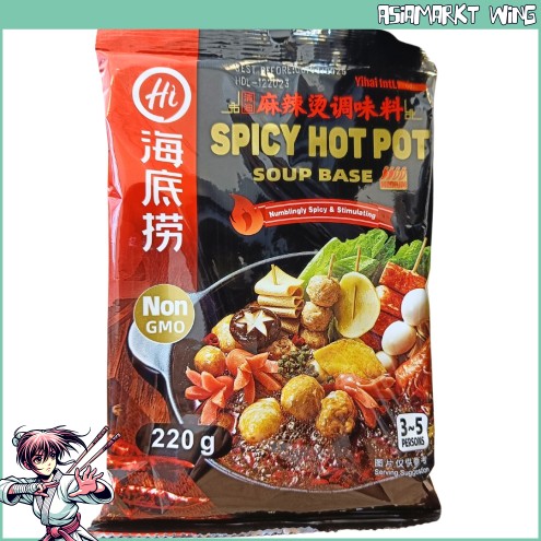 Hi - Spicy Hot Pot Soup Base - Pikante Feuertopf Gewürzmischung 220 g